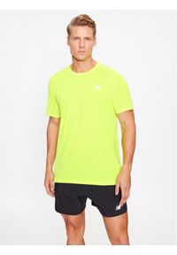 New Balance T-Shirt Accelerate Short Sleeve MT23222 Zielony Regular Fit. Kolor: zielony. Materiał: syntetyk