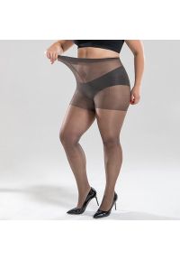 Intica - Rajstopy elastyczne dopasowane na każdą okazję Tija. Kolor: szary. Materiał: materiał #1