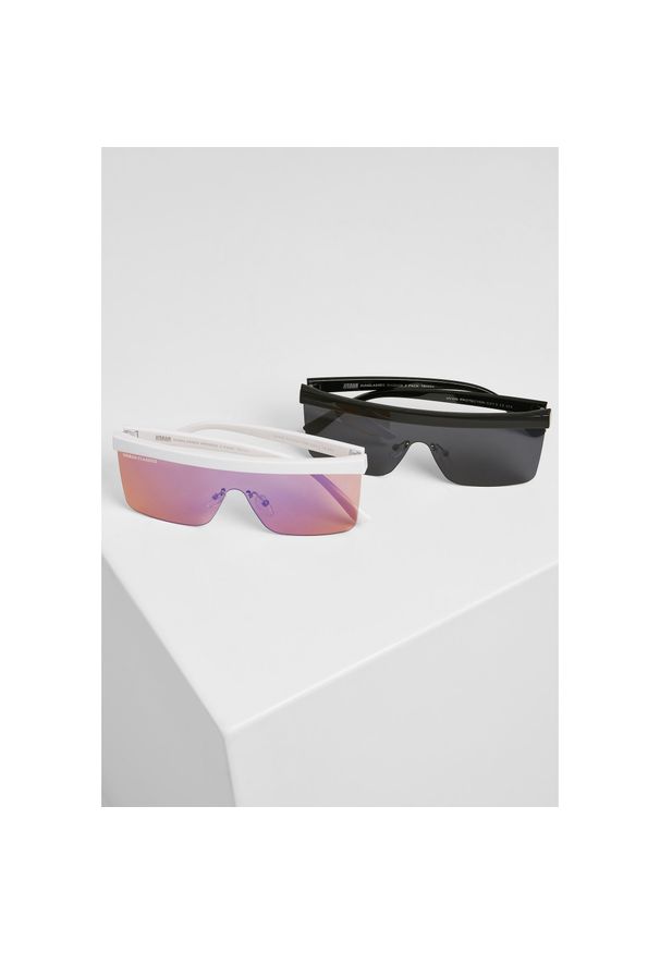 Urban Classics - Okulary przeciwsłoneczne Urban classic rhodos (x2). Kolor: czarny, biały, wielokolorowy