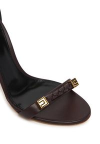 Elisabetta Franchi Sandały SA12L61E2 Brązowy. Kolor: brązowy. Materiał: skóra #4