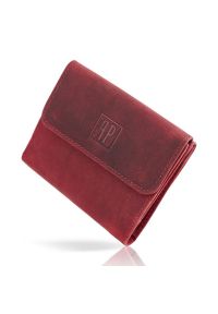 Portmonetka damska czerwona PAOLO PERUZZI T-11-RD. Kolor: czerwony. Materiał: materiał #1