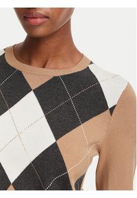 Marella Sweter Carabo 2625366131 Brązowy jasny Regular Fit. Kolor: brązowy. Materiał: wiskoza #4