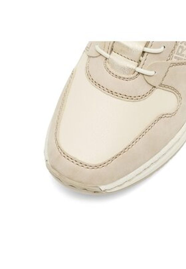 Rieker Sneakersy N4368-62 Beżowy. Kolor: beżowy. Materiał: skóra
