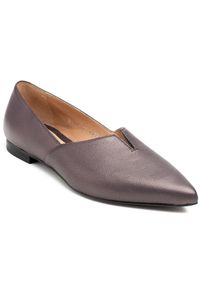 Marco Shoes Baleriny z wycięciem w odcieniu ciepłej szarości szare. Kolor: szary #4