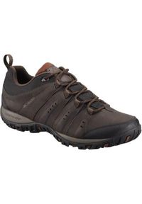 columbia - Buty trekkingowe męskie Columbia Woodburn II Waterproof. Zapięcie: sznurówki. Kolor: brązowy. Materiał: materiał, syntetyk. Szerokość cholewki: normalna #1