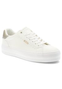 Big-Star - Trampki damskie Big Star, skóra ekologiczna sznurowany fason minimalistyczny design gruba gumowa podeszwa okrągły nosek, białe, TT274805. Nosek buta: okrągły. Zapięcie: sznurówki. Kolor: biały. Materiał: guma, skóra ekologiczna #1