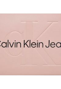 Calvin Klein Jeans Torebka Sculpted Shoulder Pouch25 Mono K60K610679 Różowy. Kolor: różowy. Materiał: skórzane #5