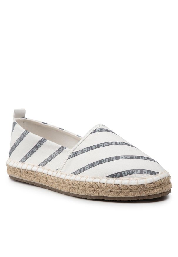 BIG STAR SHOES - Espadryle Big Star Shoes JJ274959 White. Kolor: biały. Materiał: materiał