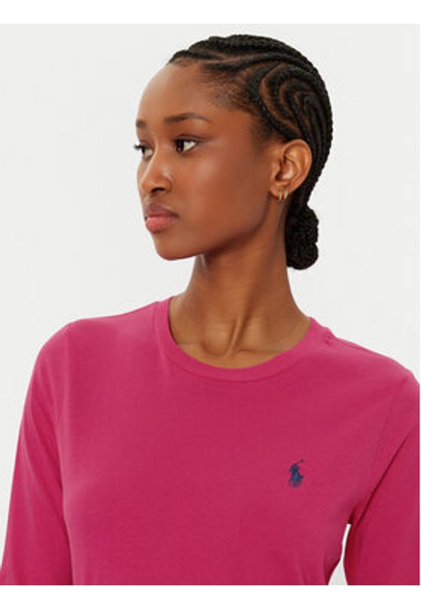 Polo Ralph Lauren Bluzka 211898699033 Różowy Regular Fit. Typ kołnierza: polo. Kolor: różowy. Materiał: bawełna