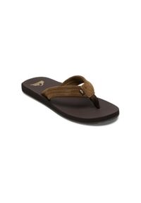 Quiksilver - Sandały dla Mężczyzn CARVER SUEDE CORE Brązowy. Kolor: czarny, brązowy, wielokolorowy. Materiał: syntetyk, skóra, kauczuk, materiał. Sezon: lato
