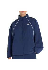 Kurtka damska New Balance WJ6113KSNNY - granatowa. Kolor: niebieski. Materiał: nylon, materiał. Styl: sportowy #1