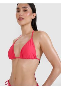4f - 4F Góra od bikini damska - różowa XL. Kolor: różowy. Materiał: materiał, syntetyk, elastan #2