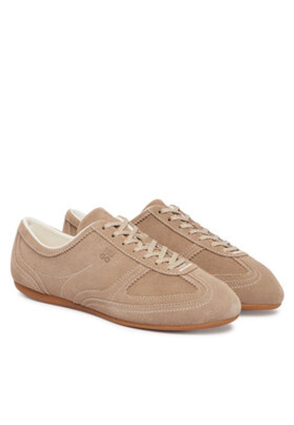 Hugo - HUGO Sneakersy Mystie 50563530 Brązowy. Kolor: brązowy. Materiał: skóra, zamsz