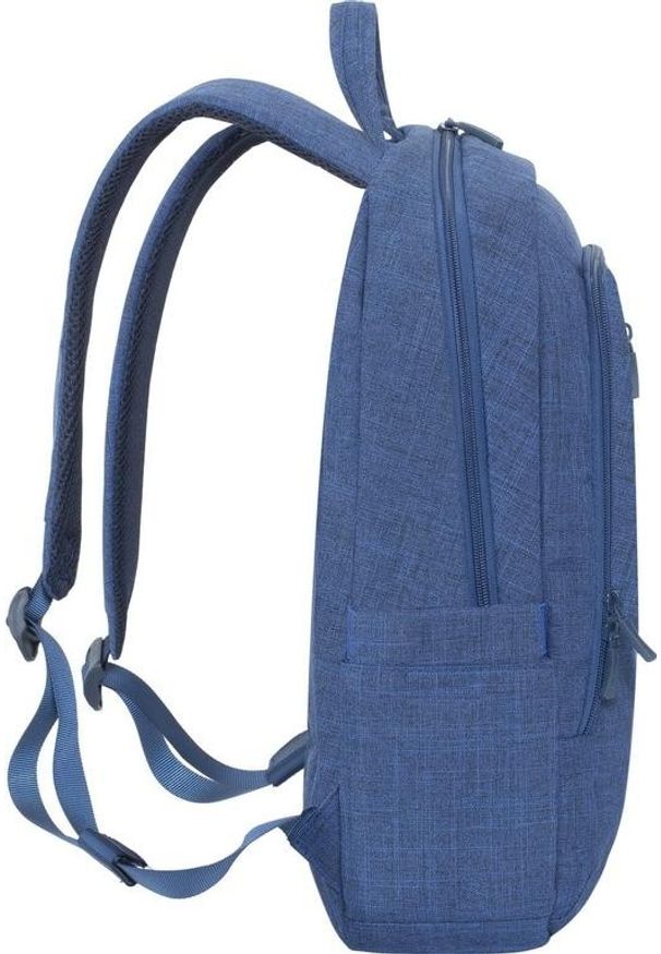 RIVACASE - Plecak Rivacase 7560 niebieski. Kolor: niebieski. Materiał: materiał. Wzór: paski