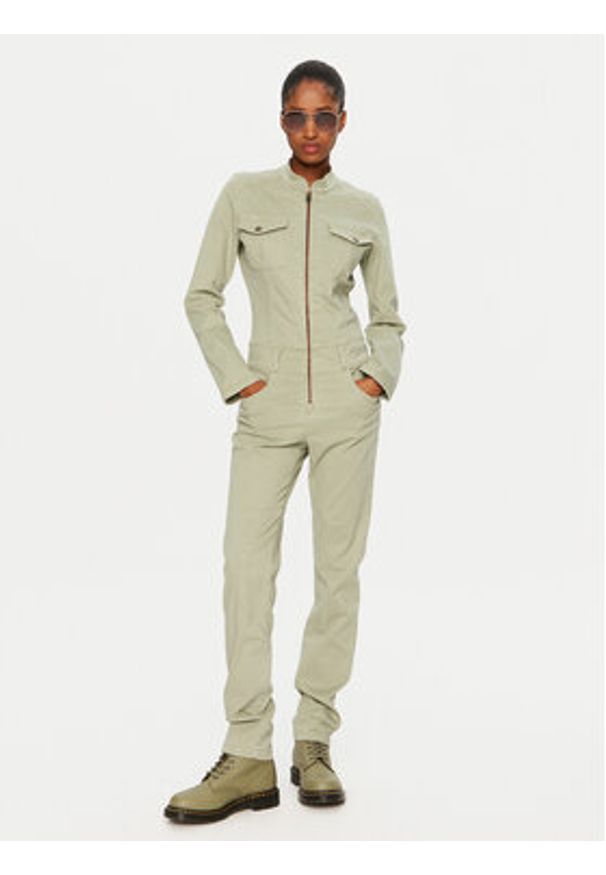 Aeronautica Militare Kombinezon 242TU138DCT3419 Zielony Slim Fit. Kolor: zielony. Materiał: lyocell