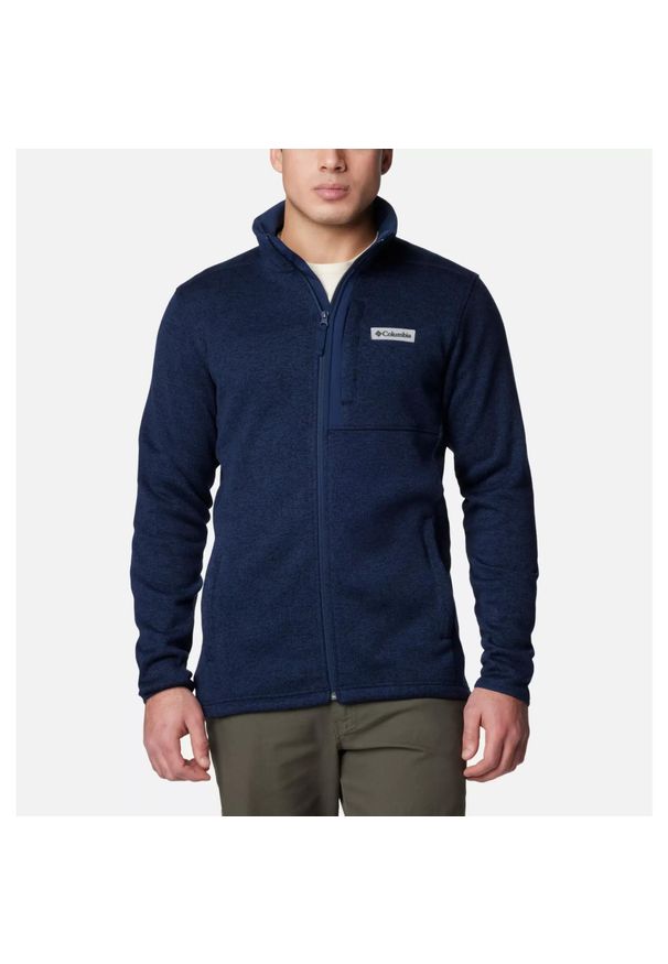 columbia - Bluza Polarowa Męska Columbia Sweater Weather. Kolor: wielokolorowy, niebieski, biały. Materiał: polar. Sport: turystyka piesza
