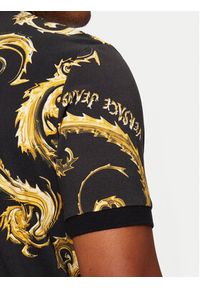 Versace Jeans Couture Polo 77GAG6S0 Czarny Regular Fit. Typ kołnierza: polo. Kolor: czarny. Materiał: bawełna