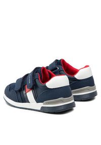 TOMMY HILFIGER - Tommy Hilfiger Sneakersy Low Cut Velcro Sneaker T1B4-30481-0732 S Granatowy. Kolor: niebieski. Materiał: skóra #2