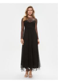 TwinSet - TWINSET Sukienka wieczorowa 232TP2101 Czarny Regular Fit. Kolor: czarny. Materiał: syntetyk. Styl: wizytowy #1