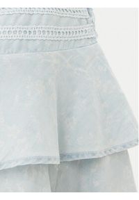 Guess Spódnica midi W5GD85 D5N81 Błękitny Regular Fit. Kolor: niebieski. Materiał: lyocell #4