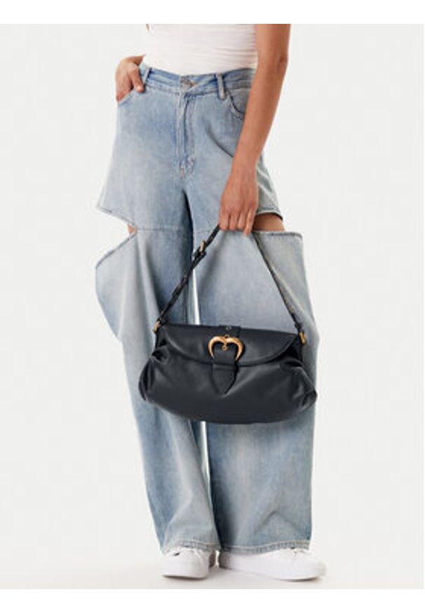 Pinko - PINKO Torebka Jolene Shoulder Classic PE 25 PLTT 102801 A270 Czarny. Kolor: czarny. Materiał: skórzane