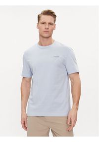 Calvin Klein T-Shirt Linear Graphic K10K112482 Niebieski Regular Fit. Kolor: niebieski. Materiał: bawełna