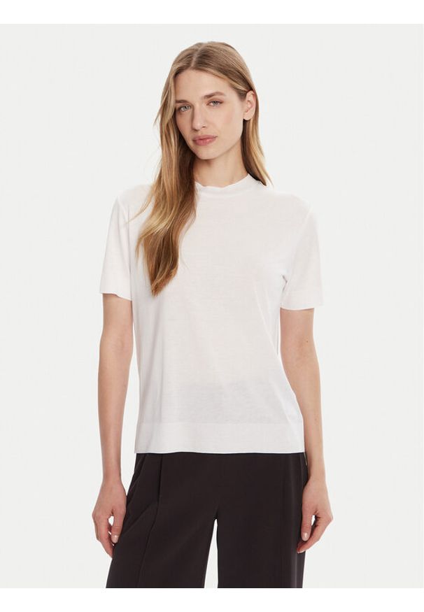 Calvin Klein T-Shirt LV044B206G Biały Regular Fit. Kolor: biały. Materiał: bawełna