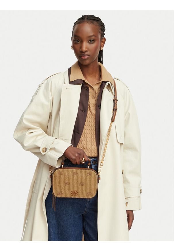 Karl Lagerfeld - KARL LAGERFELD Torebka B2W30041 Brązowy ciemny. Kolor: brązowy. Materiał: skórzane