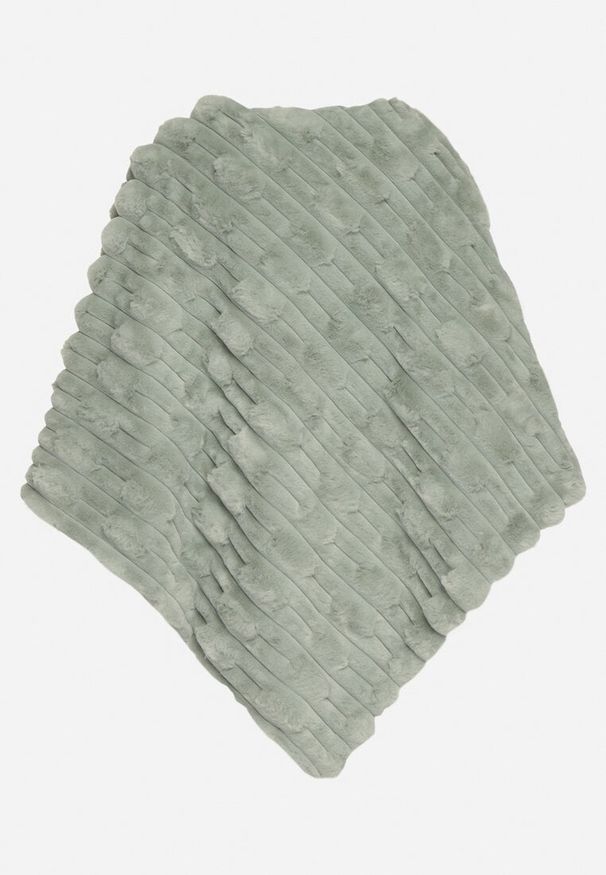 Born2be - Jasnozielone Ponczo Ozdobione Tłoczeniem Dairis. Okazja: na co dzień. Kolor: zielony. Materiał: jeans. Wzór: aplikacja. Styl: klasyczny, casual, elegancki