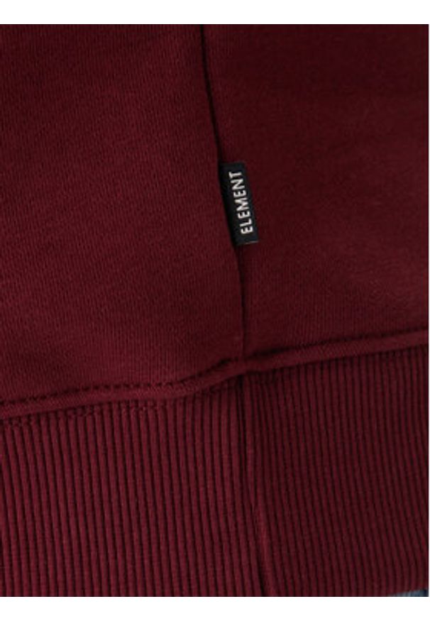 Element Bluza Seal ELYSF00295 Bordowy Regular Fit. Kolor: czerwony. Materiał: bawełna