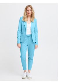 ICHI Spodnie materiałowe 20104757 Niebieski Slim Fit. Kolor: niebieski. Materiał: syntetyk #6