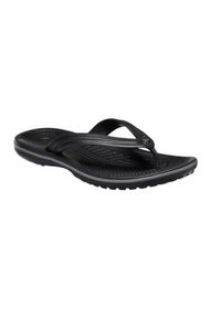 Japonki damskie Crocs Flip. Kolor: czarny. Materiał: syntetyk, materiał