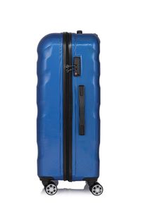 Ochnik - Komplet walizek na kółkach 19'/24'/28'. Kolor: niebieski. Materiał: materiał, poliester, guma, kauczuk #8