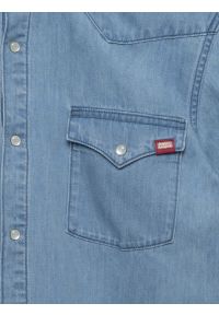 Big-Star - Koszula męska jeansowa z linii Authentic niebieska Short Sleeve Western 267. Okazja: na co dzień. Kolor: niebieski. Materiał: jeans. Sezon: lato. Styl: casual #2