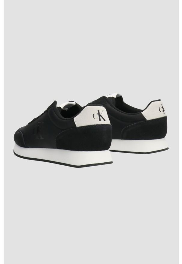 Calvin Klein - CALVIN KLEIN Czarne męskie sneakersy, Rozmiar 42. Kolor: czarny