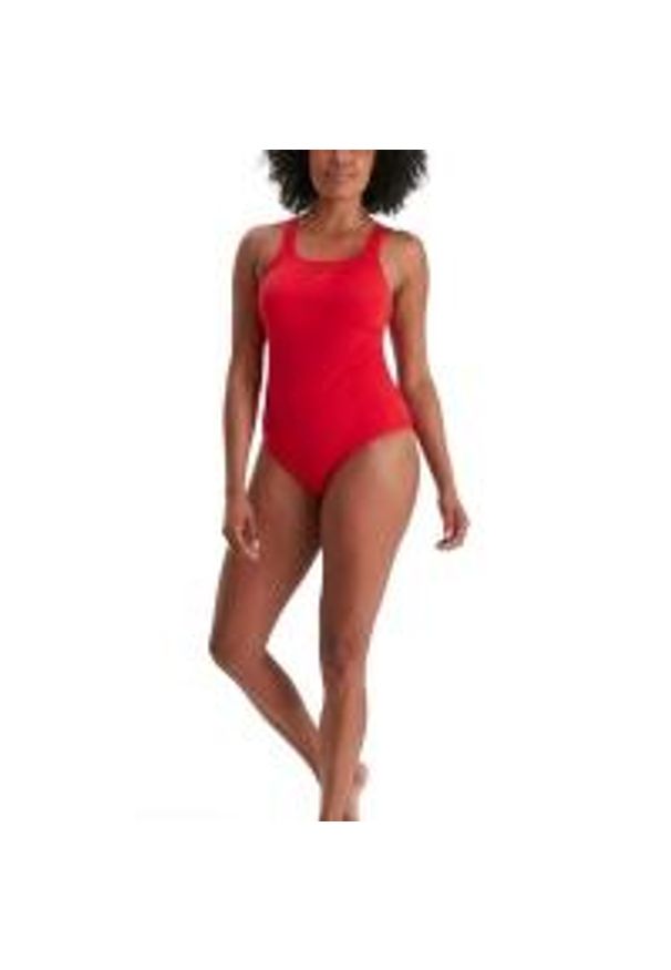 Strój pływacki jednoczęściowy damski Speedo Eco Endurance. Kolor: czerwony
