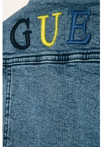Guess Jeans - Kurtka dziecięca 118-175 cm. Okazja: na co dzień. Typ kołnierza: bez kaptura. Kolor: niebieski. Materiał: jeans. Styl: casual #2