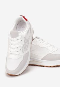 Born2be - Białe Sneakersy Phelosyne. Kolor: biały. Materiał: materiał, nubuk, syntetyk. Szerokość cholewki: normalna