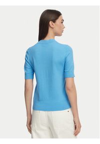 TOMMY HILFIGER - Tommy Hilfiger Sweter WW0WW49705 Niebieski Slim Fit. Kolor: niebieski. Materiał: bawełna #5