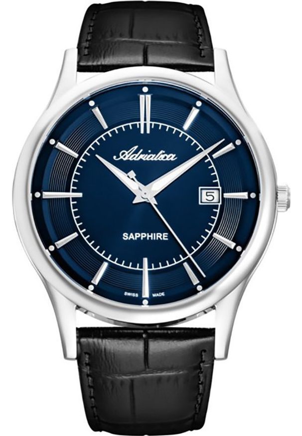 Zegarek Adriatica Zegarek męski Adriatica A1296.5215Q czarny. Kolor: czarny