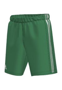 Adidas - Spodenki piłkarskie dla dzieci adidas Squadra 21 Short. Kolor: biały, wielokolorowy, zielony. Materiał: poliester. Długość: krótkie. Styl: sportowy