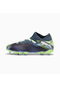 Dziecięce buty piłkarskie Puma Future Match FG/AG. Zapięcie: sznurówki. Kolor: szary, żółty, wielokolorowy, zielony, biały. Materiał: materiał. Szerokość cholewki: normalna. Sport: piłka nożna