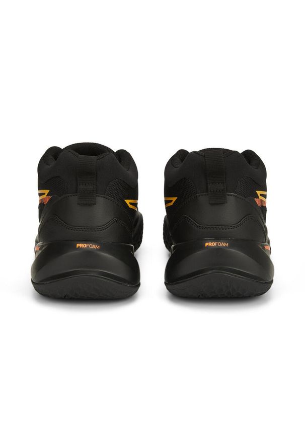 Buty do chodzenia męskie Puma Playmaker Pro Laser. Zapięcie: sznurówki. Kolor: żółty, wielokolorowy, pomarańczowy, czarny. Materiał: materiał, syntetyk, tkanina. Szerokość cholewki: normalna. Sport: turystyka piesza