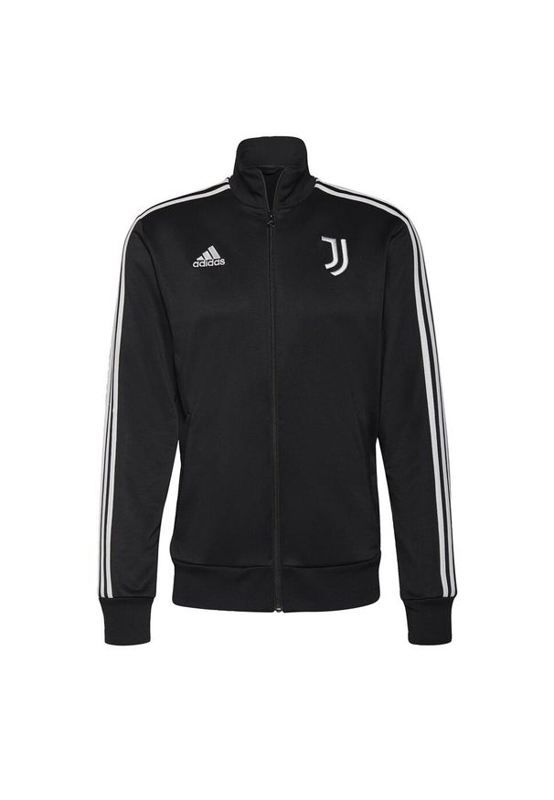 Bluza sportowa męska Adidas Juventus 3-Striper. Kolor: czarny, biały, wielokolorowy. Materiał: poliester. Sport: piłka nożna