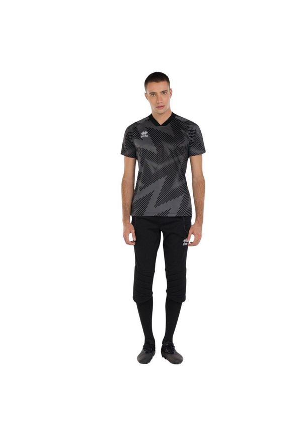 ERREA - Kombinezon bramkarski 3/4 do biegania Errea STOPPER 3.0. Kolor: czarny. Materiał: poliester, dresówka. Sport: bieganie, piłka nożna