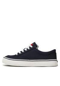 Tommy Jeans Tenisówki Lace Up Nylon EN0EN02157 Granatowy. Kolor: niebieski. Materiał: materiał #6