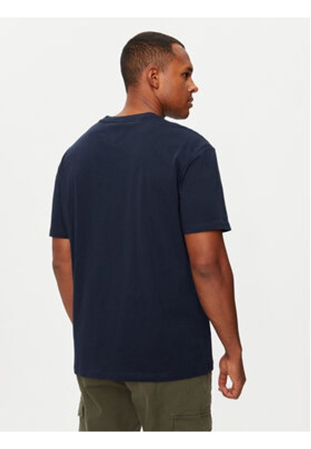 Tommy Jeans T-Shirt DM0DM19694 Granatowy Regular Fit. Kolor: niebieski. Materiał: bawełna