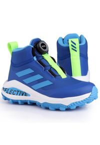 Adidas - Buty dziecięce ADIDAS FORTARAUN BOA. Kolor: zielony, biały, wielokolorowy, niebieski