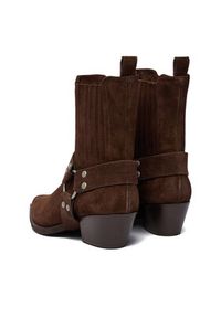 Badura Kowbojki EO-CHLOE-25FW002 Brązowy. Kolor: brązowy. Materiał: zamsz, skóra #6