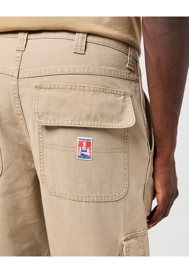 Wrangler - WRANGLER MĘSKIE SPODNIE BOJÓWKI WRANGLER CJ REL CARGO PANT KELP 112362823. Materiał: denim, bawełna
